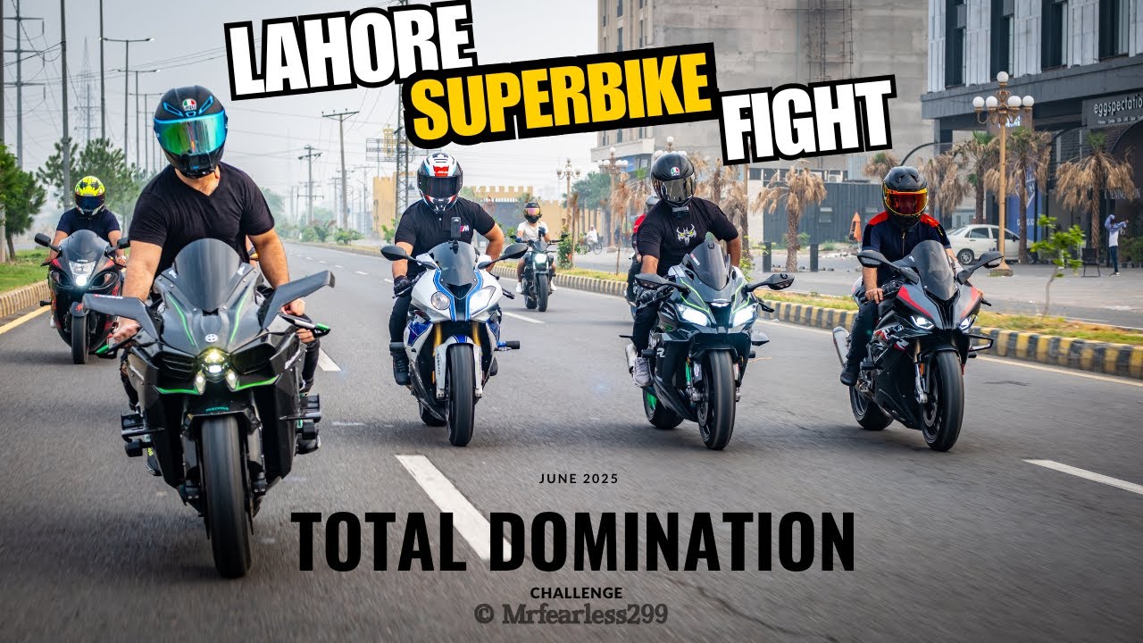 SUPERBIKES RIDE IN LAHORE | PHADDA HO GYA BIKERS KA 😱