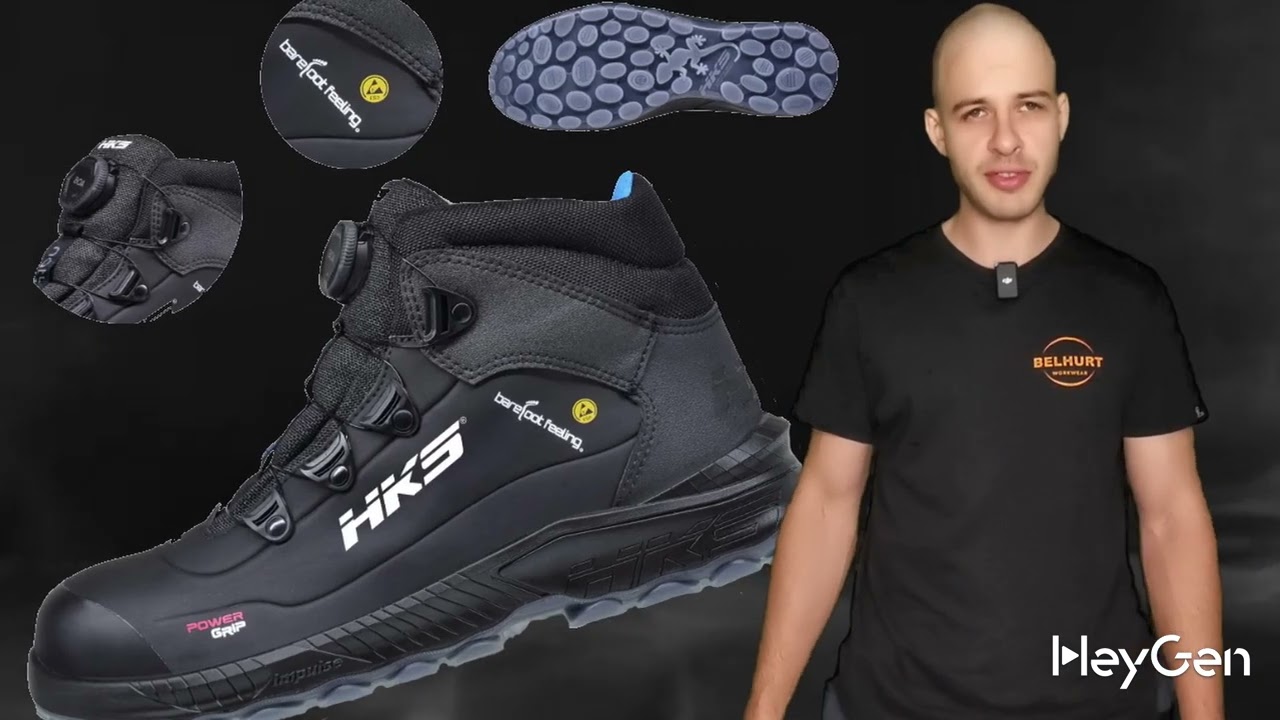 🛠️ HKS BFS 80 S3 BOA ESD – Chaussures de sécurité haut de gamme pour un confort absolu. 👣