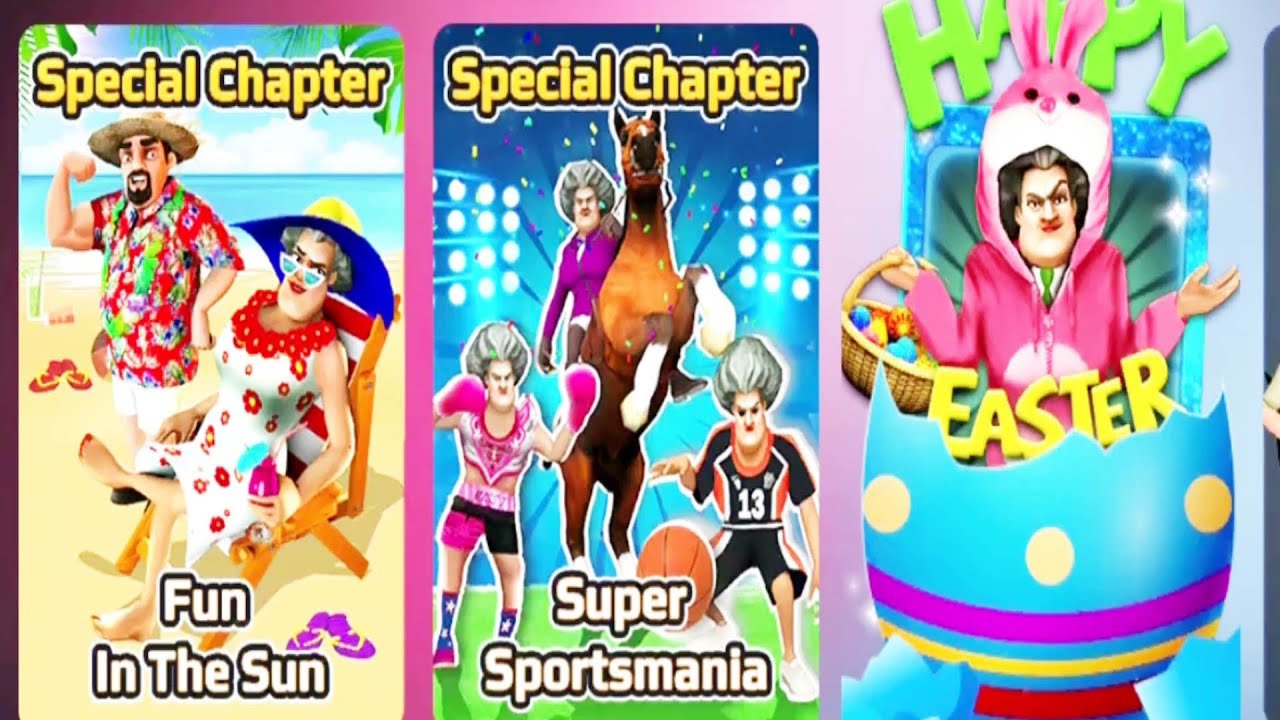 Scary Teacher 3D Version 5.11- All Free Special Chapter New Update - All levels