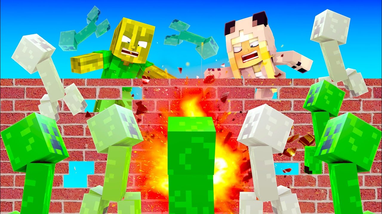 1000 CREEPER vs. XXL MAUER! ✿ Minecraft [Deutsch/HD]