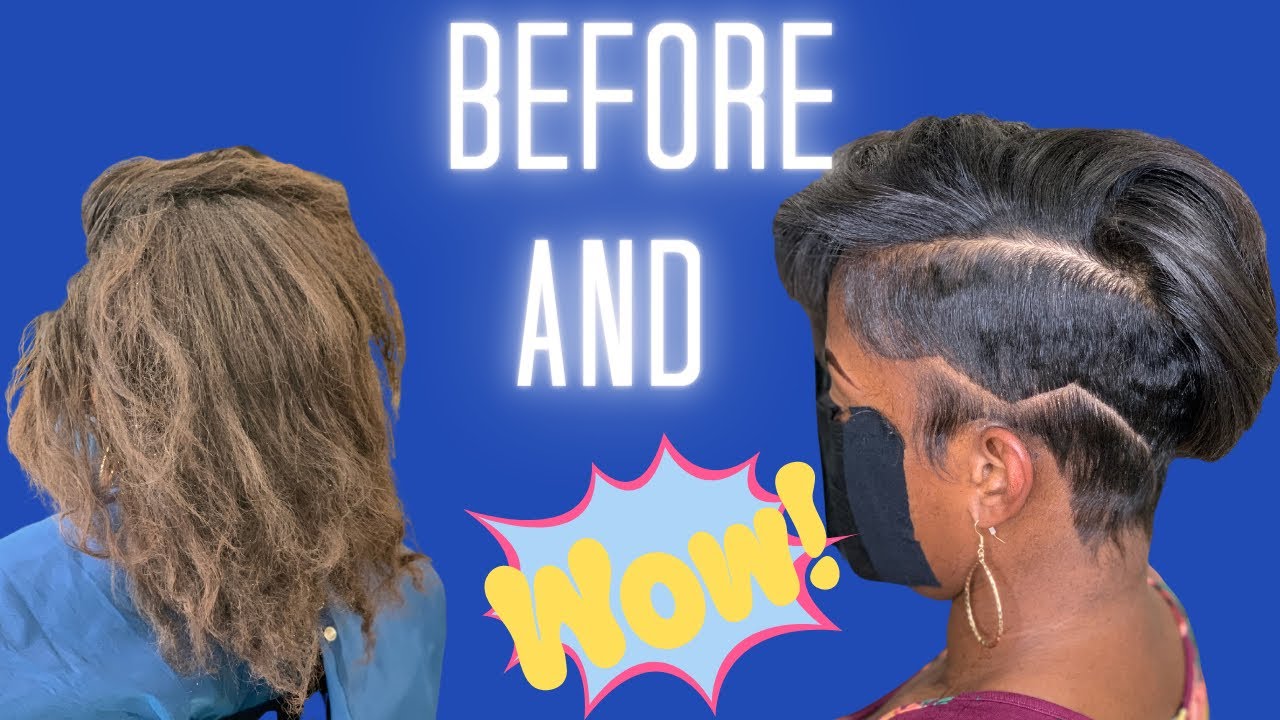 Before and after | Relaxer and cut