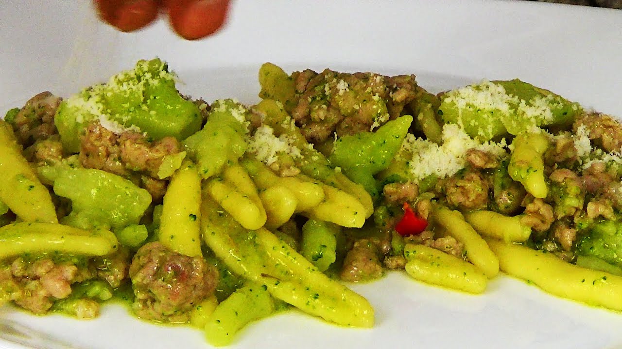 cavatelli broccoli e salsiccia umbra - primo piatto ricchissimo -TOP di stagione
