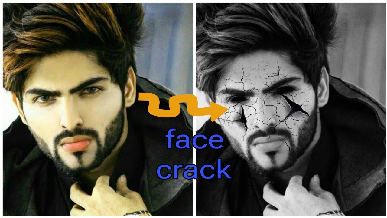How to Face crack editing photos// Kase banaya hai Face crack