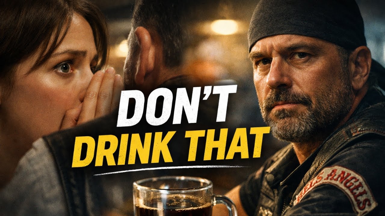 Don’t Drink That—Run Now, Waitress Whispered to a Hells Angel… What Happened Next Changed Everything