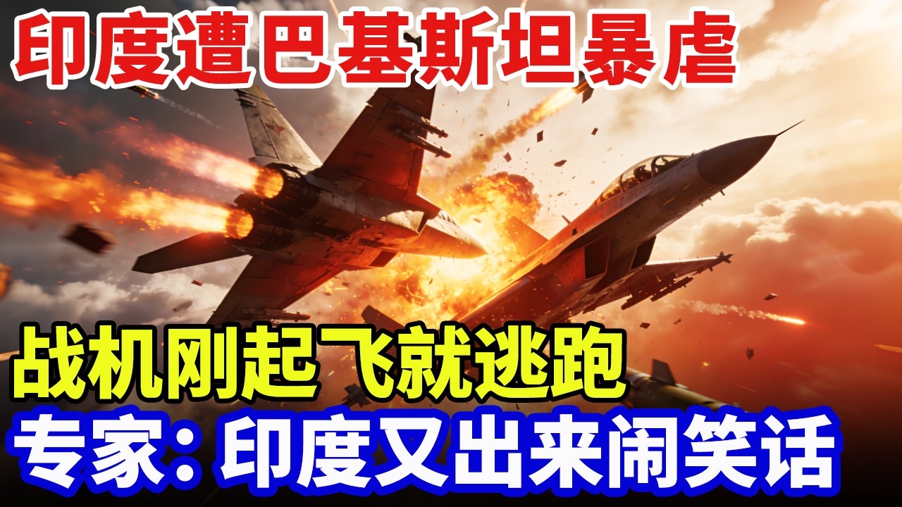 亚洲混战爆发！巴基斯坦暴虐印度，全新战机刚起飞就逃跑，专家：印度又出来闹笑话【军事零距离】