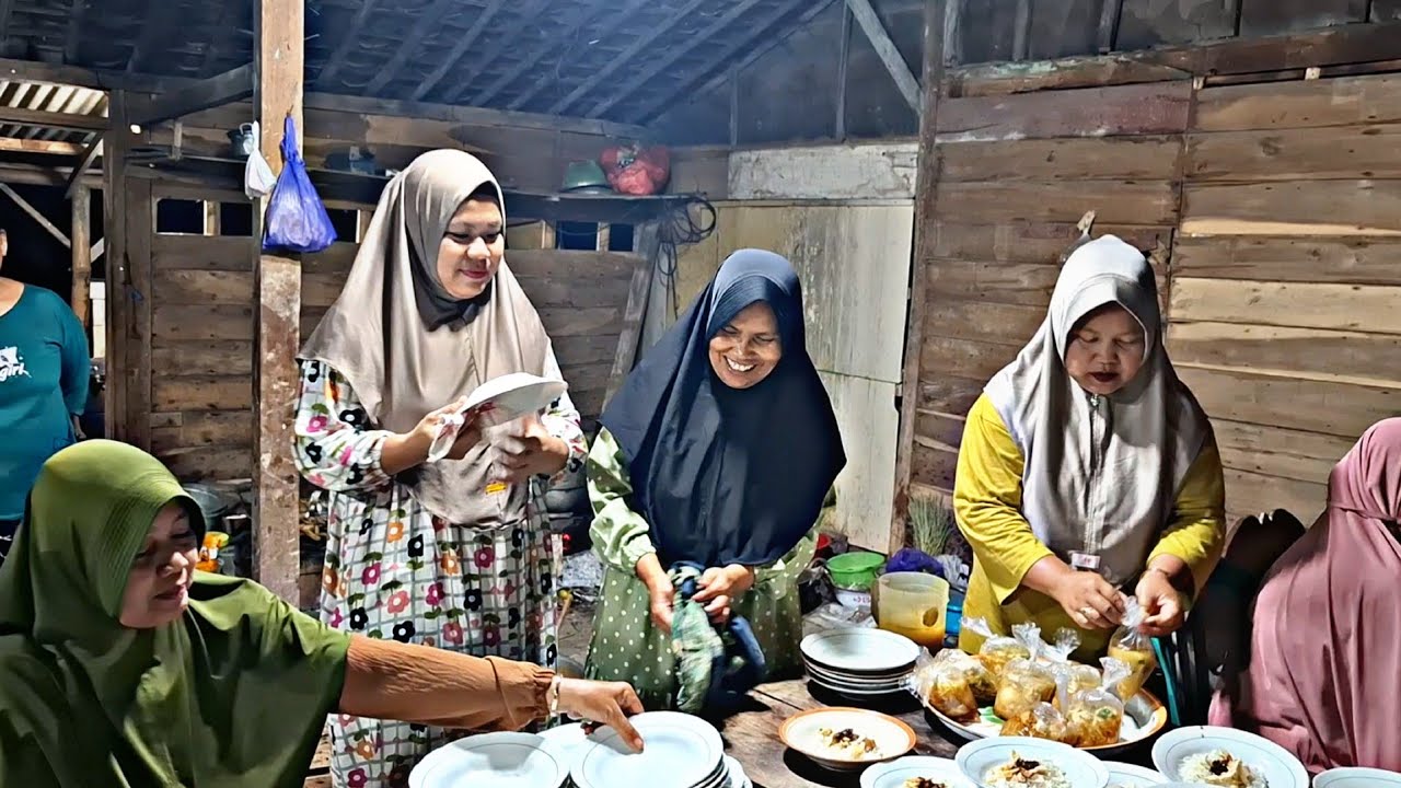 Seger Seger Tenan‼️Kekompakan Ibu² Di Desa Rewang Hajatan Mantu,Malam Jagong Khas suku Jawa