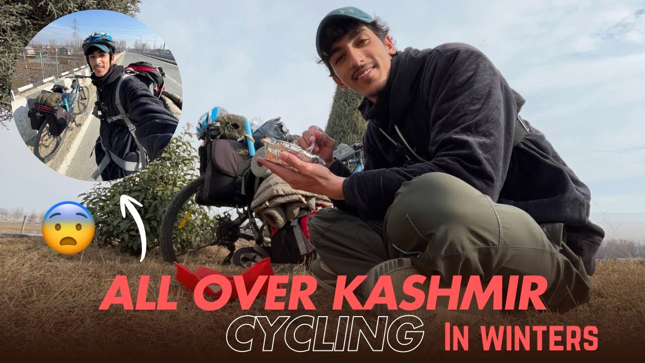 All Over Kashmir Ride🚵|| Harsh Winter Cycling 🥶 || Shopian district ❤️