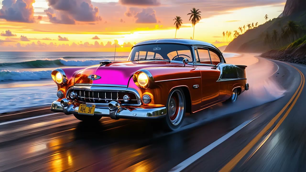Cruisin' Sunset Beat 🌅 | 1 Hour of Chill 80s Synthwave Music