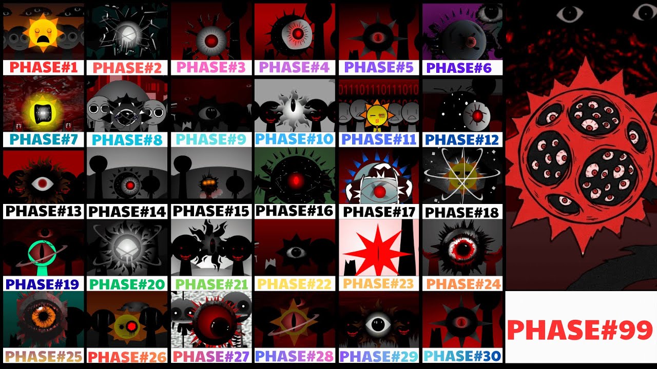 🔥 Incredibox Sprunki Mix – Phase 1–99 vs Mr Sun (1–99) | SUPER MR SUN MOD