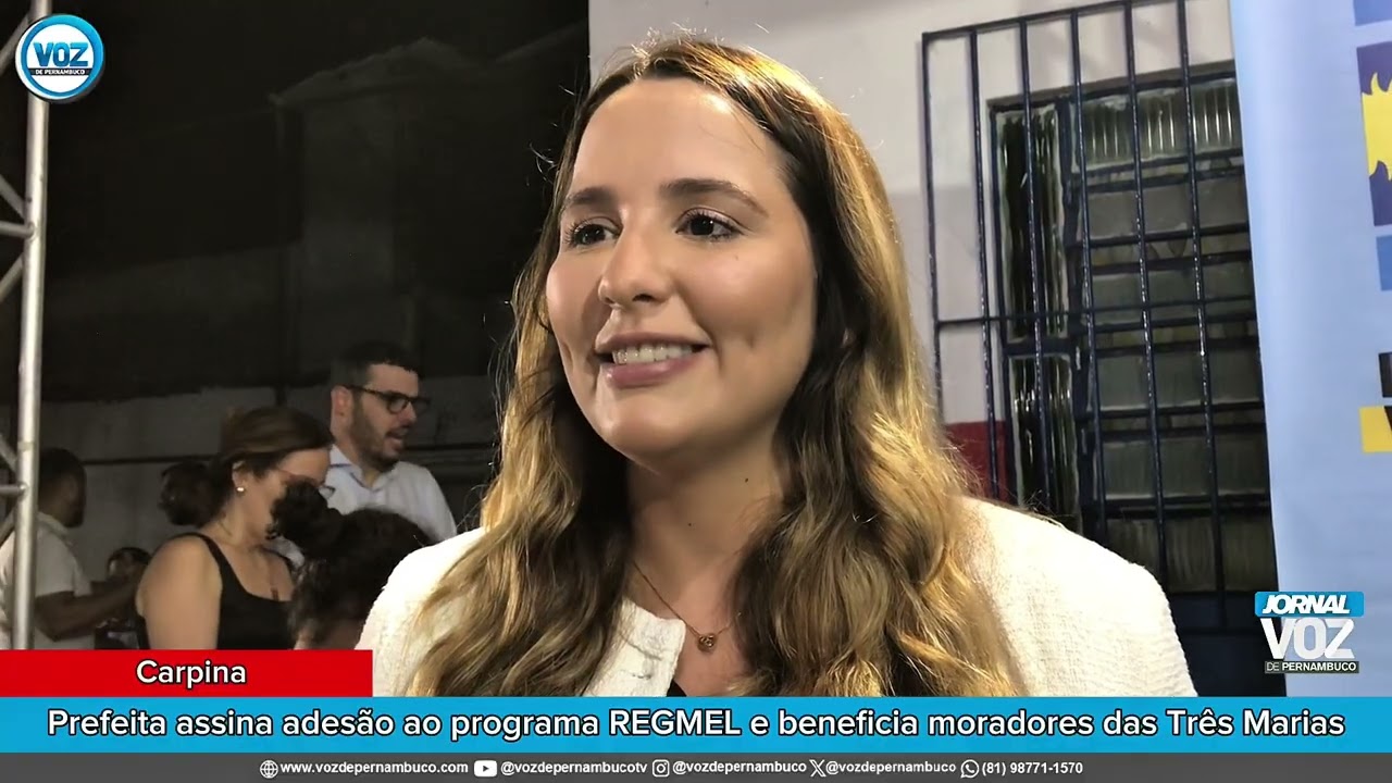Prefeita de Carpina Eduarda Gouveia sobre REGMEL - 11-03-2026