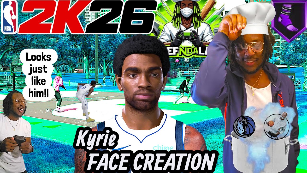 Реалистичное создание лица Кайри Ирвинга в NBA 2k26 (издание Chef's Edition) 💪🏾🔥🔥