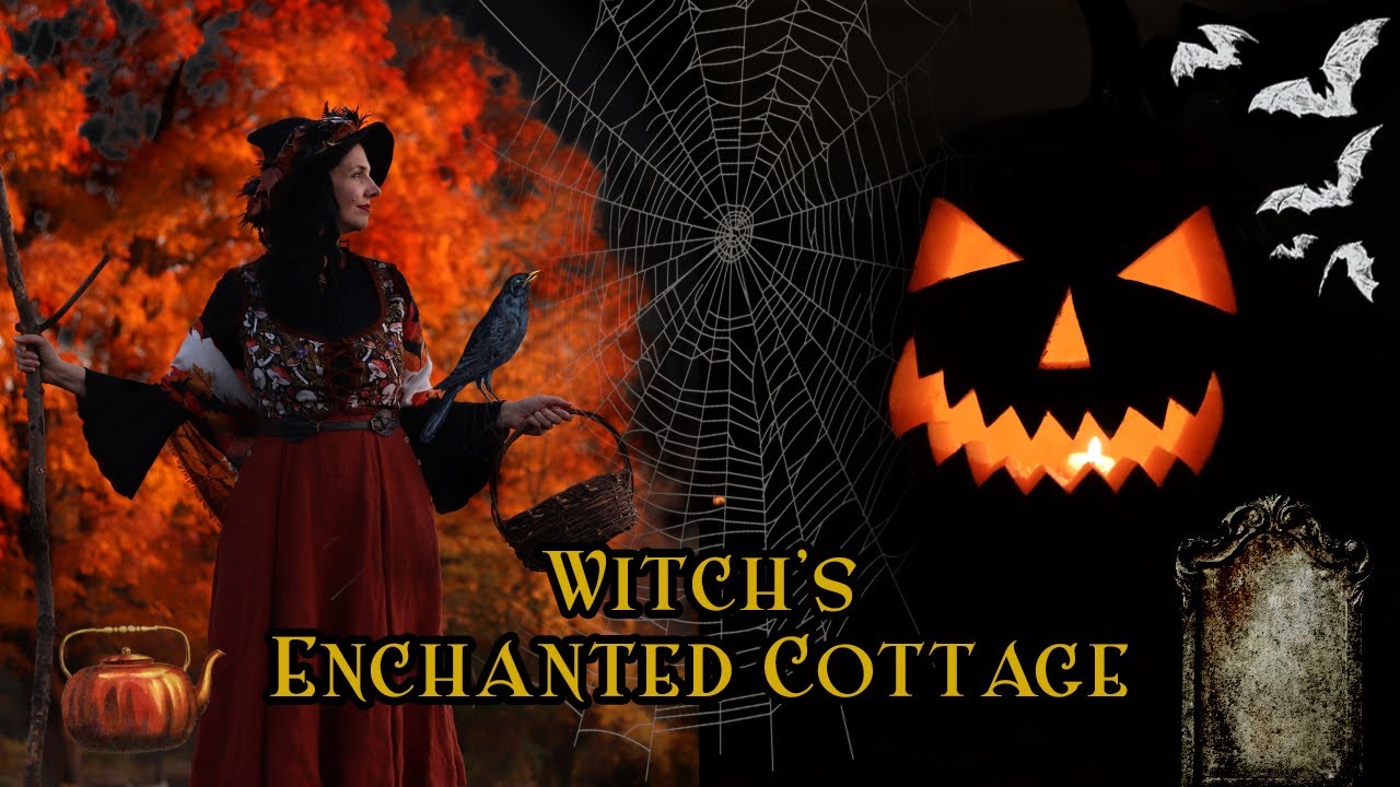 A Cottage Witch's Enchanted October🕯️🐦‍⬛ Autumn Woods, Apple Cider Brew, Cozy Dark Vlog🌙🪦