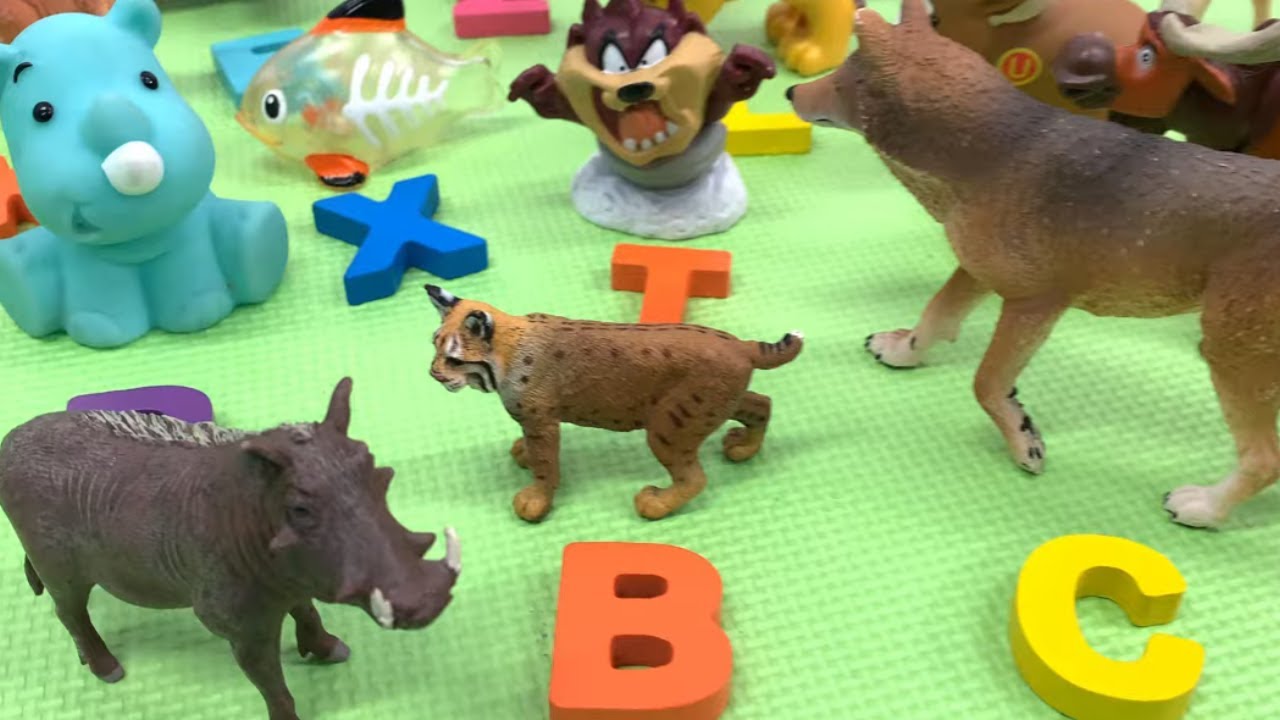 🌳 Alphabet Animals Matching! Wooden Letters & Animal Friends for Kids