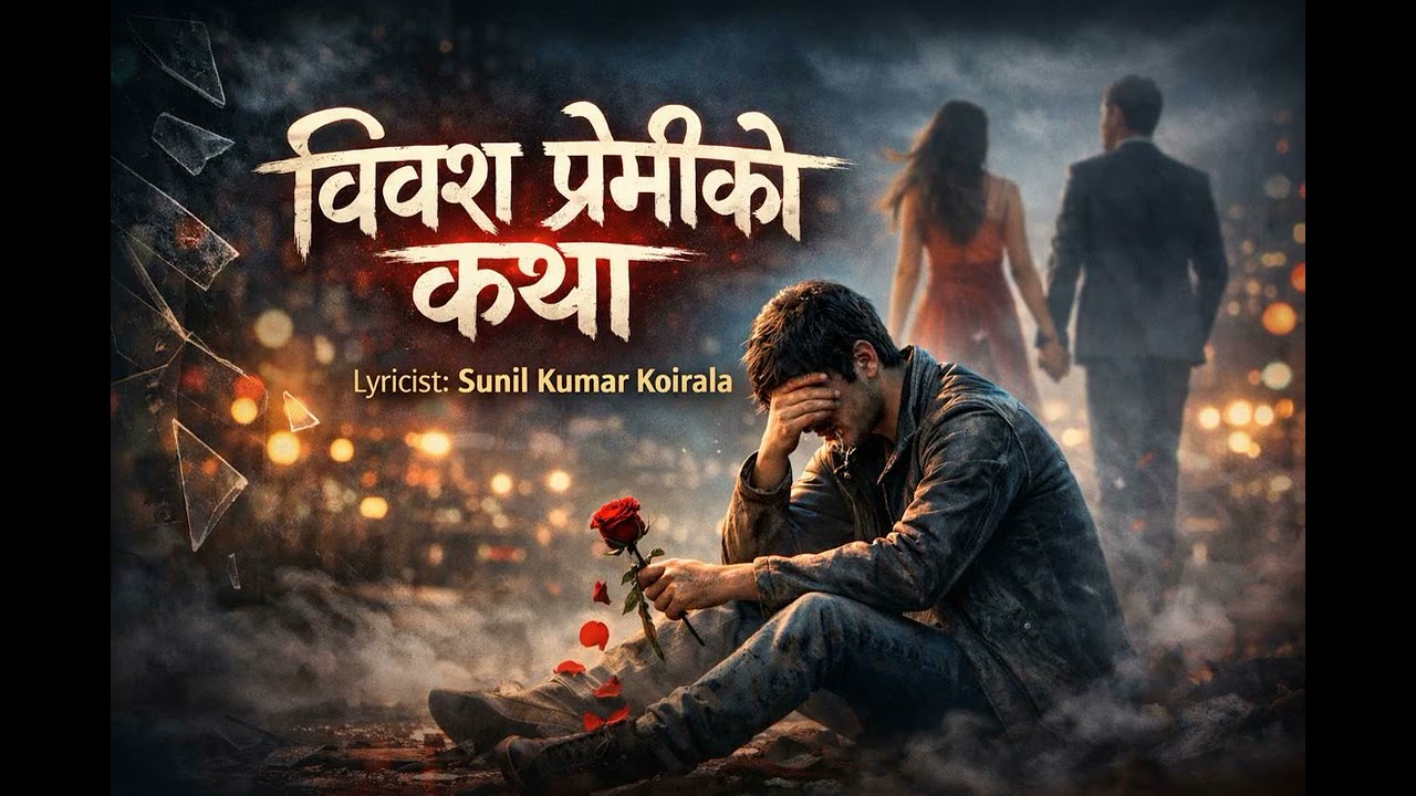 रंगीविरंगी उज्यालो संसारमा, छायाँ देखिन्न यो भीडमारोदन राखी मनमा, हल्का हाँसो राखेँ ओठमा।