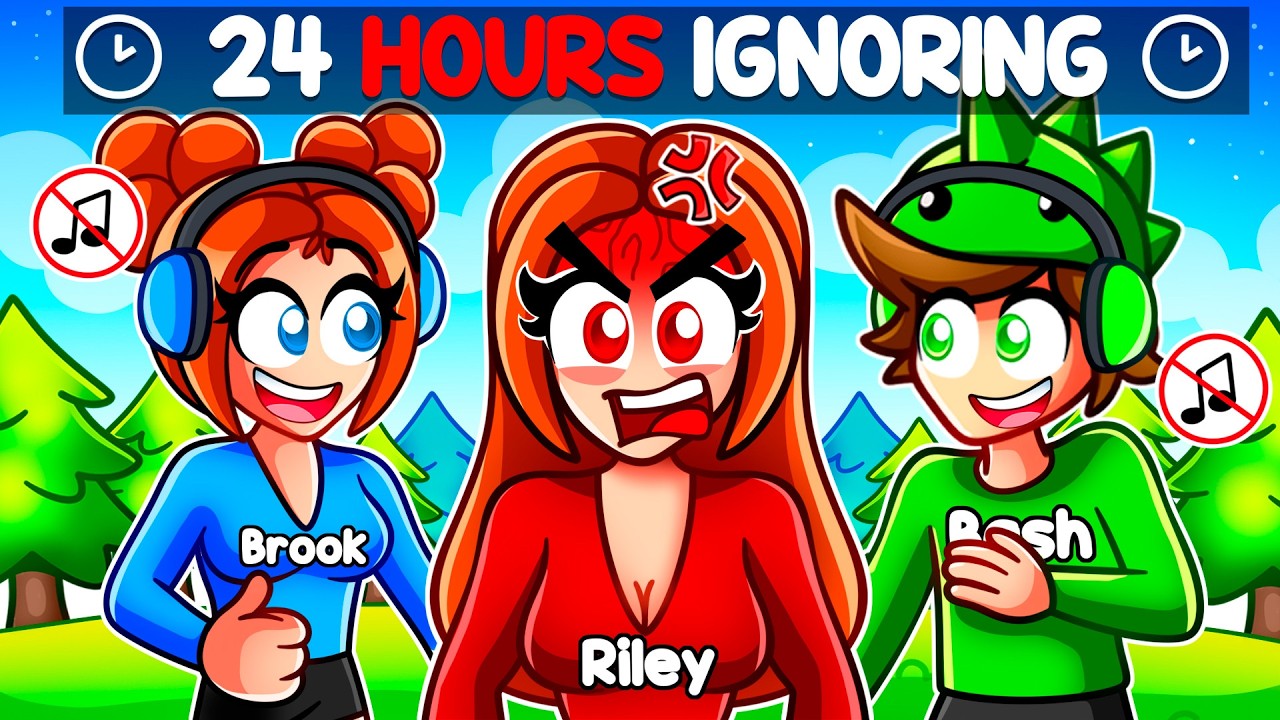 We Ignored Riley For 24 Hours In Roblox!