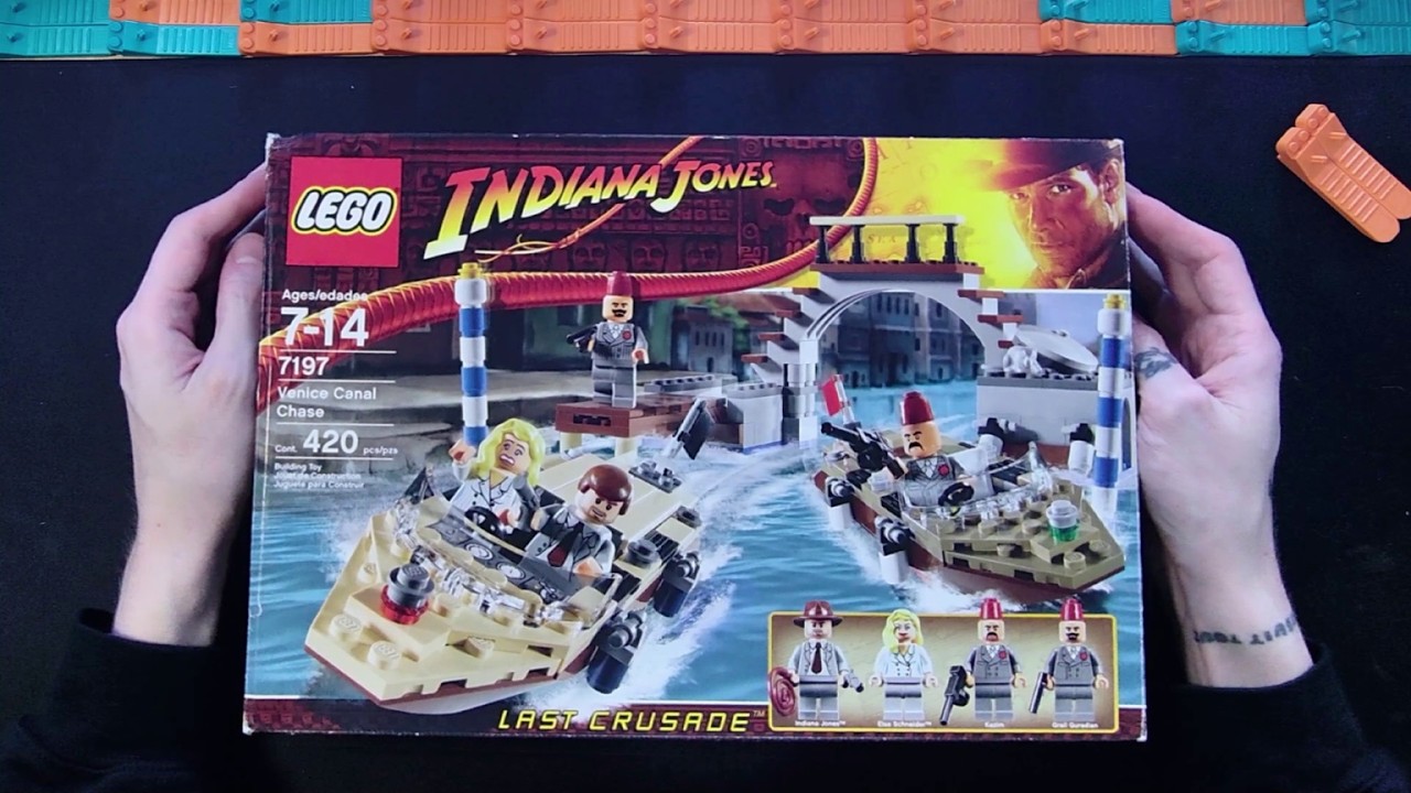 LEGO Indiana Jones Last Crusade Venice Canal Chase 7197 Build And Review! 2009 Set, Great Features!