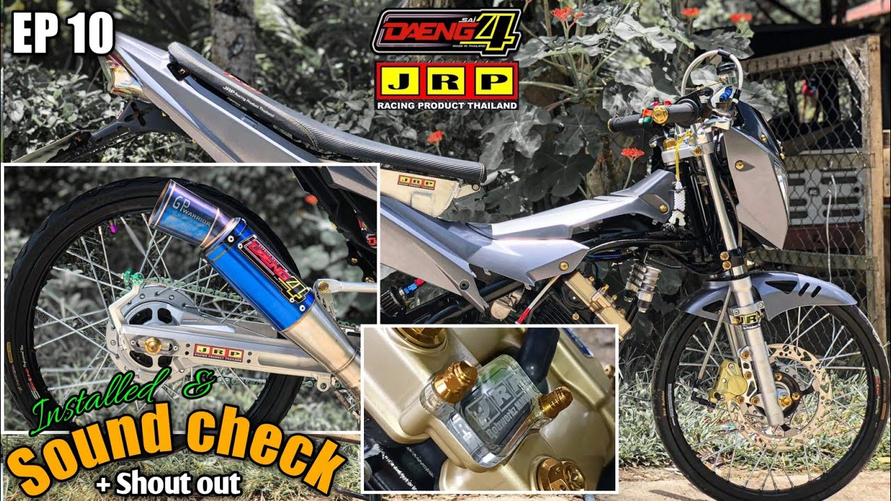 Daeng Sai4 GP warrior + JRP aircut cover Installed on Raider 150 | StreetBike | Bobwerkz mmvlog