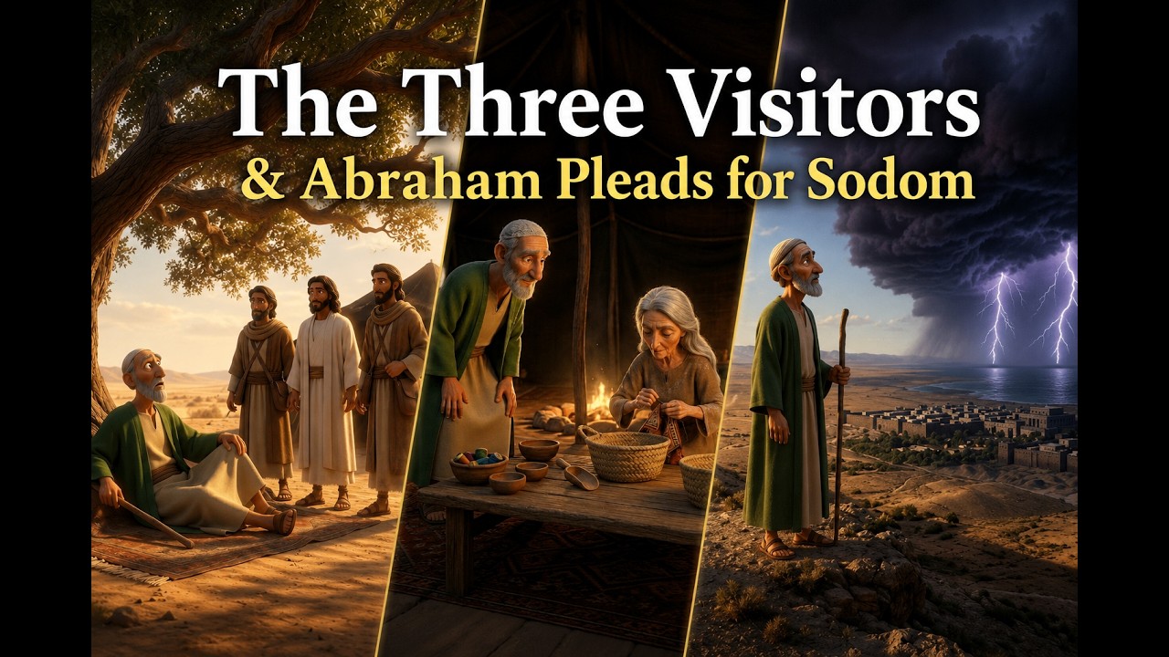The Three Visitors & Abraham Pleads for Sodom | Bible Story for Kids