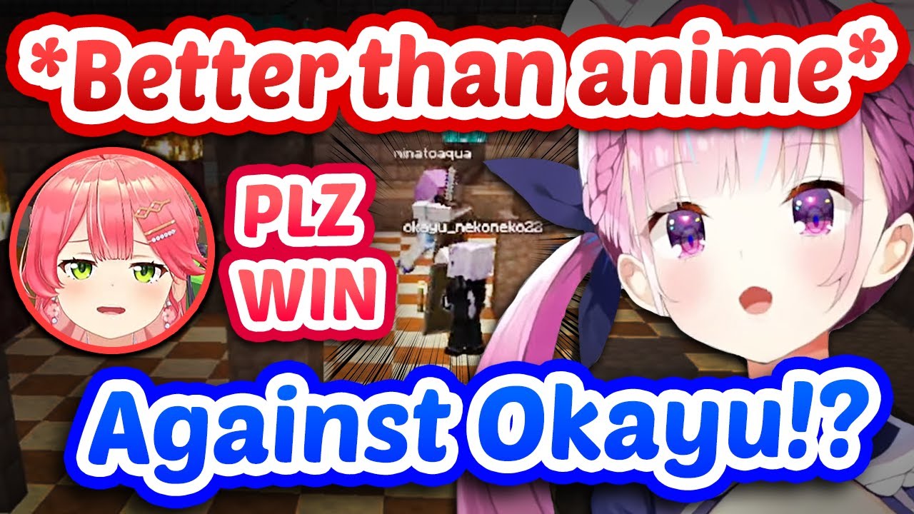 Aqua's Intense Battle *With Miko, Pekora & Subaru's Bets On Her* (Hardcore) 【ENG Sub Hololive】