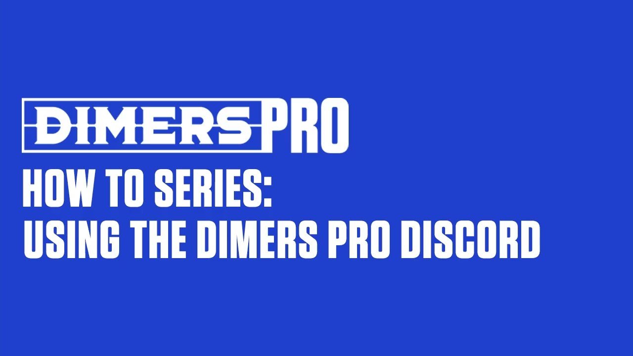 How to use the Dimers.com Pro Discord