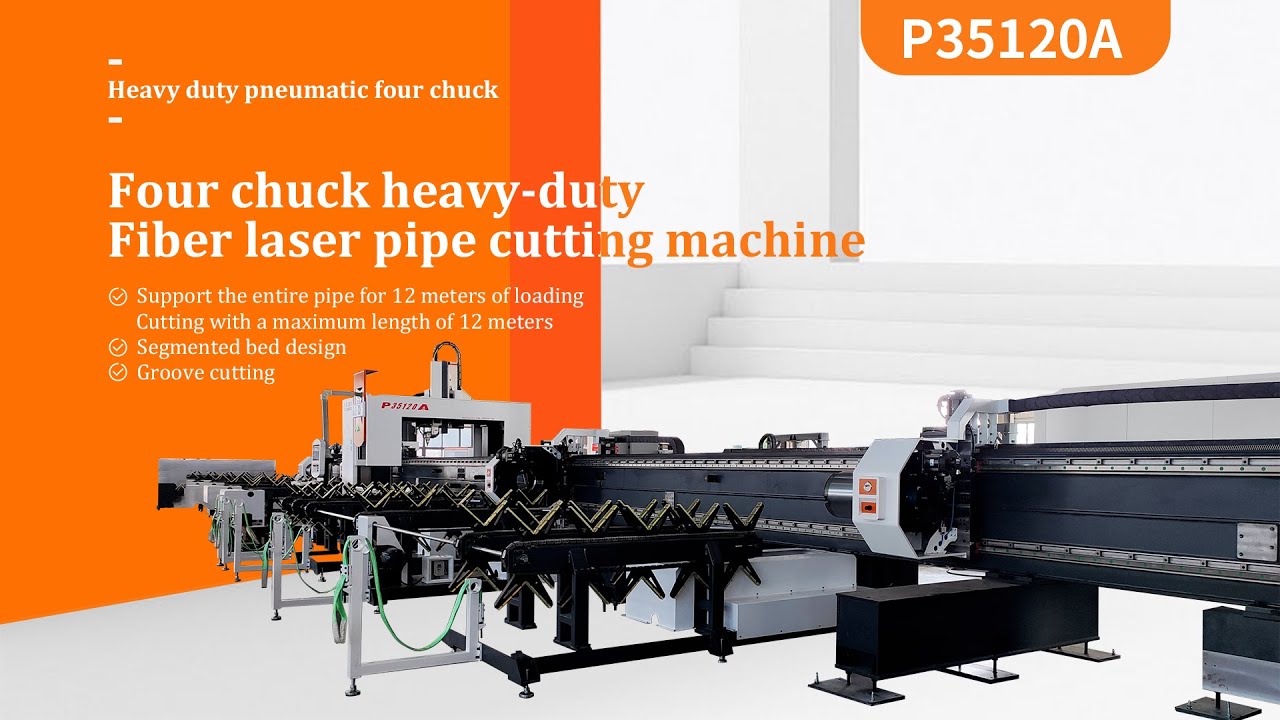 Four Chucks Tube Laser Cutting Machine| Golden Laser
