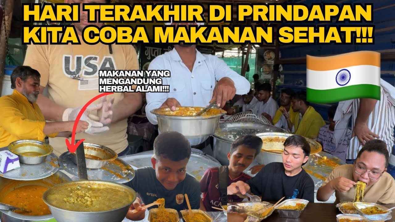 MENGISI LAMBUNG DENGAN MAKANAN SEHAT DAN UNIK DULU SEBELUM PULANG DARI KOTA VRINDAVAN INDIA🇮🇳‼️