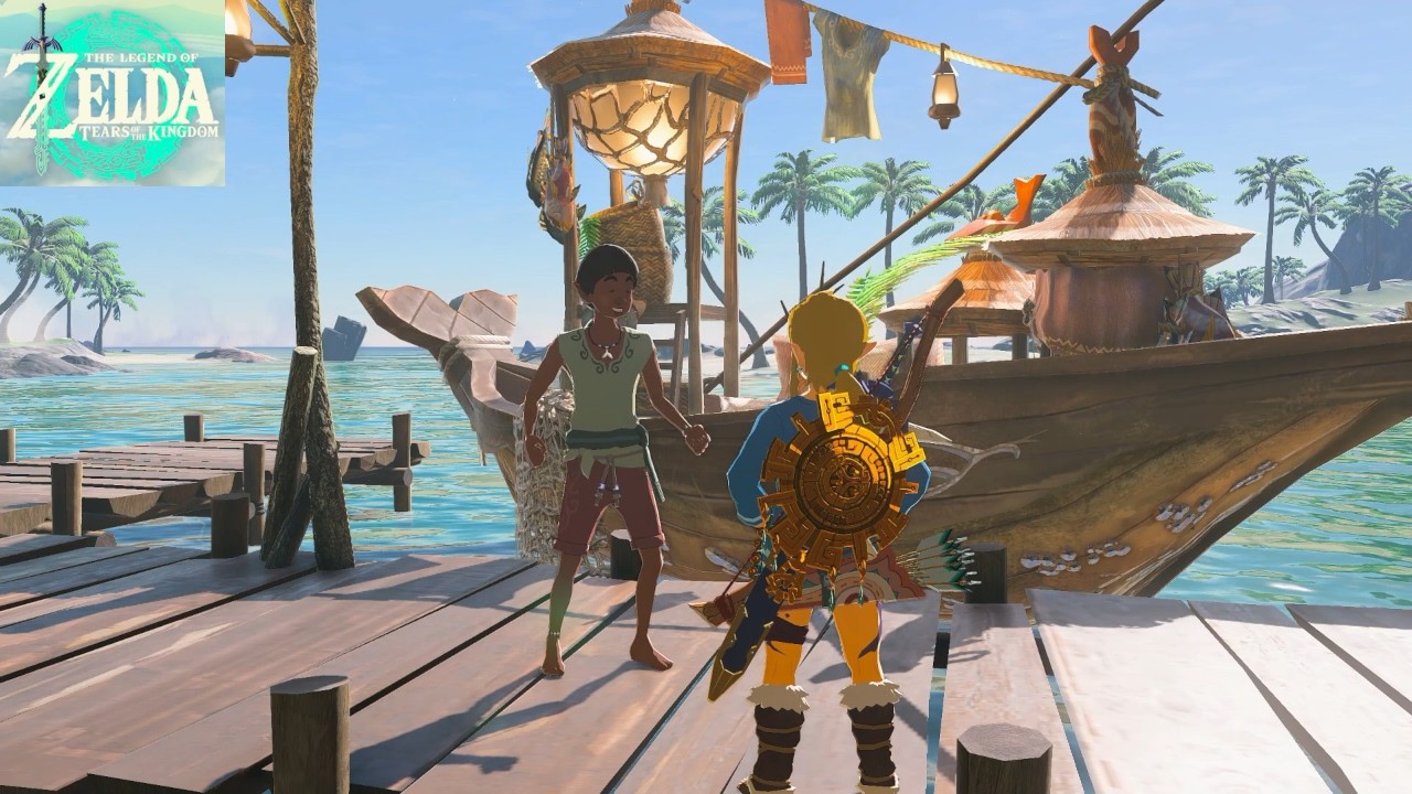 Zelda: Tears of the Kingdom [Switch 2] #214, Lurelin Quest: A Way to Trade, Washed Away