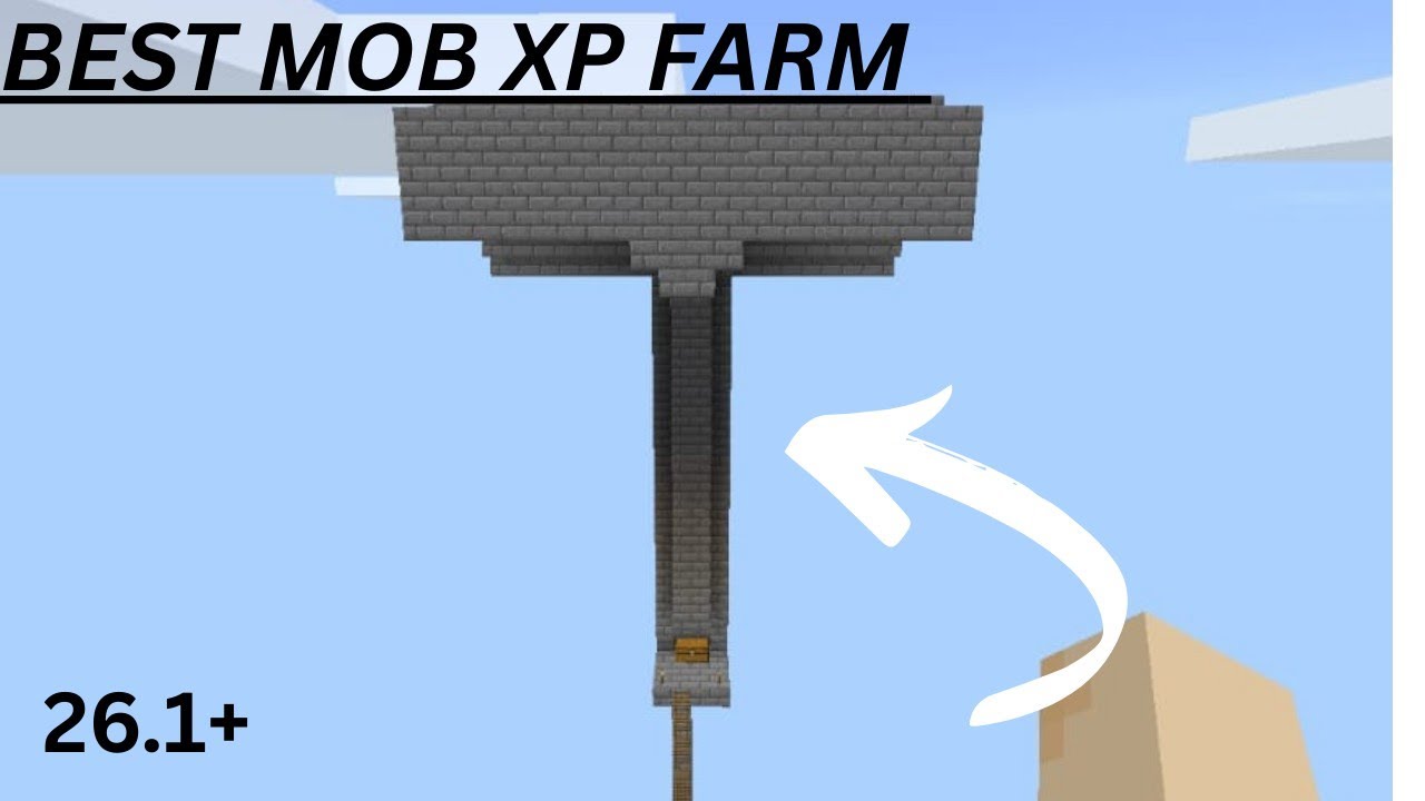 How to build Best & Easy Mob XP Farm in Minecraft Bedrock Edition MCPE 1.21+