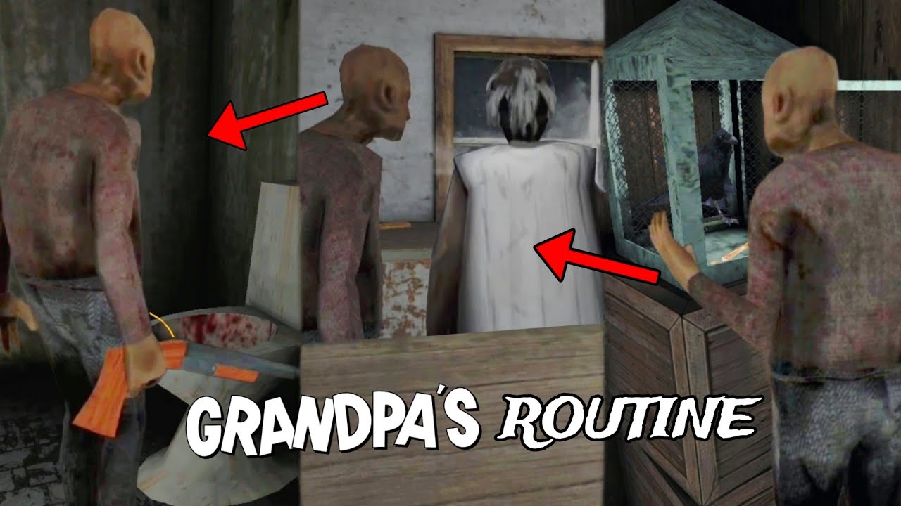 Grandpa's daily routine in Granny Update Revamp