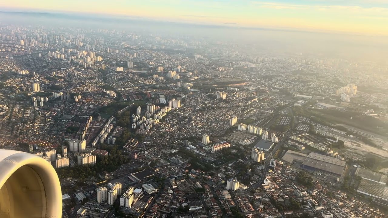 🇧🇷 Decolando em São Paulo Congonhas pela manhã de verão com Latam A320
