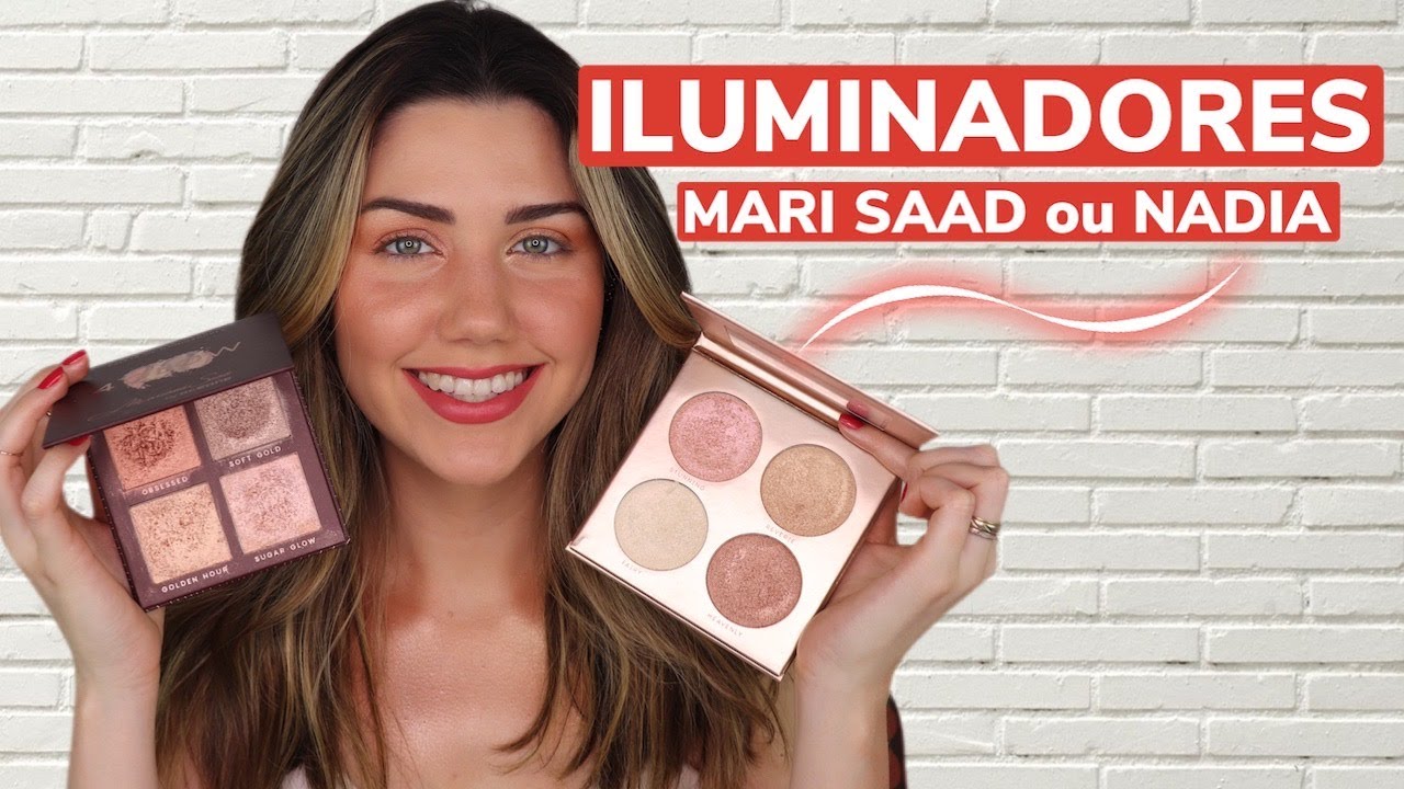 COMPAREI AS PALETAS DE ILUMINADORES 4 GLOW (MARI SAAD) E GLOW TO GO (NADIA TAMBASCO)