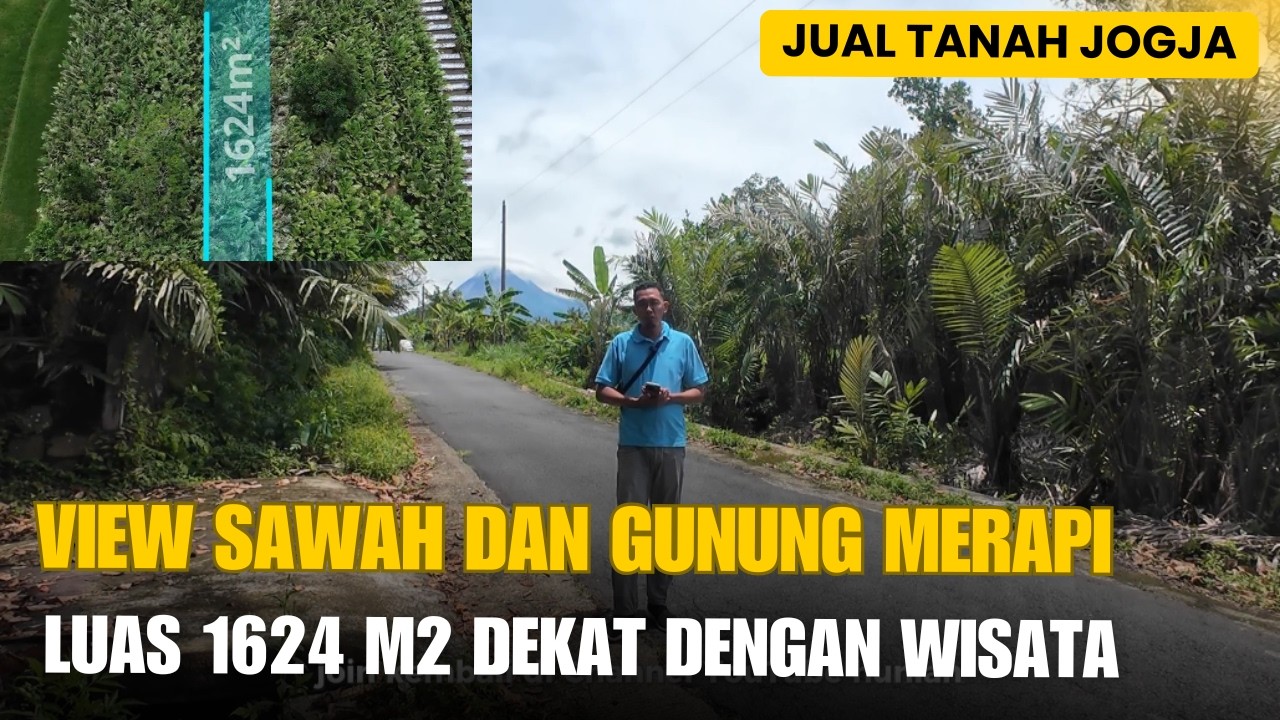 EPS 620 JUAL TANAH MURAH JOGJA VIEW GUNUNG MERAPI DAN SAWAH BONUS KEBUN SALAK DEKAT WISATA ALAM
