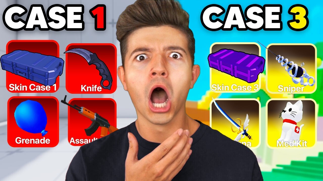 Roblox Rivals but SKIN CASES Pick My Loadout…