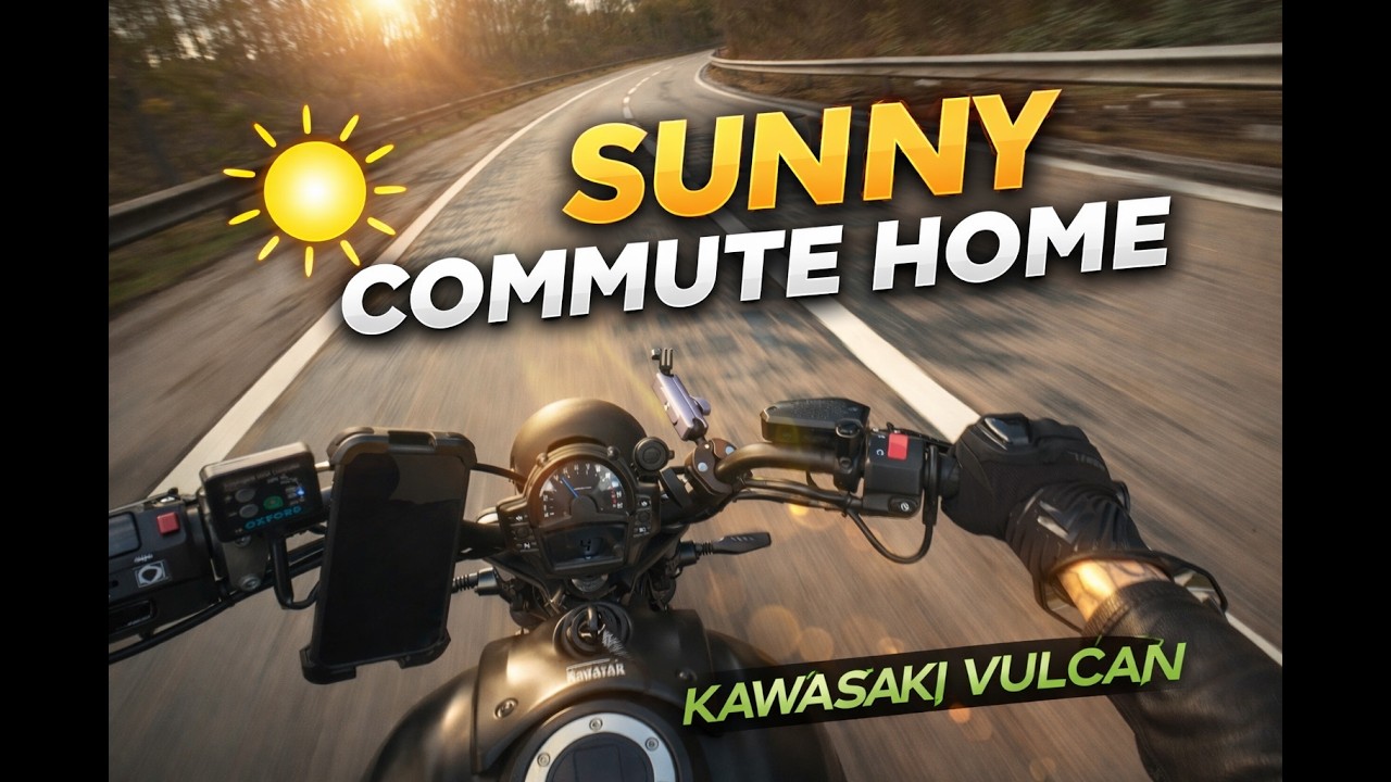 POV: Sunny Commute from Manchester | First of the Year ☀️ | Kawasaki Vulcan S | 4K Pure Sound🔊