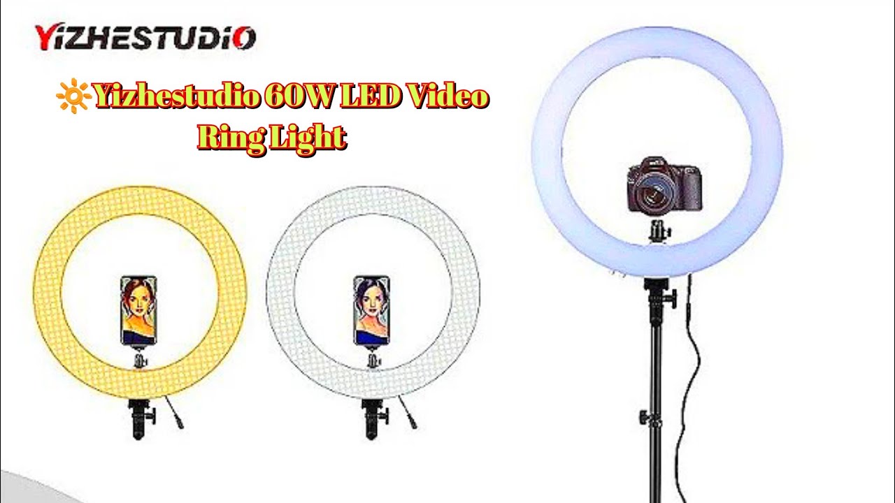 Yizhestudio 60W LED Video Ring Light