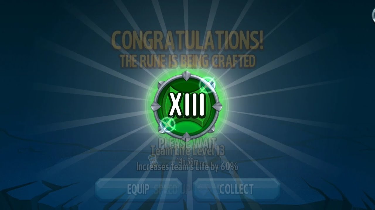 How to Craft LVL XIV runes in monster legends part 1