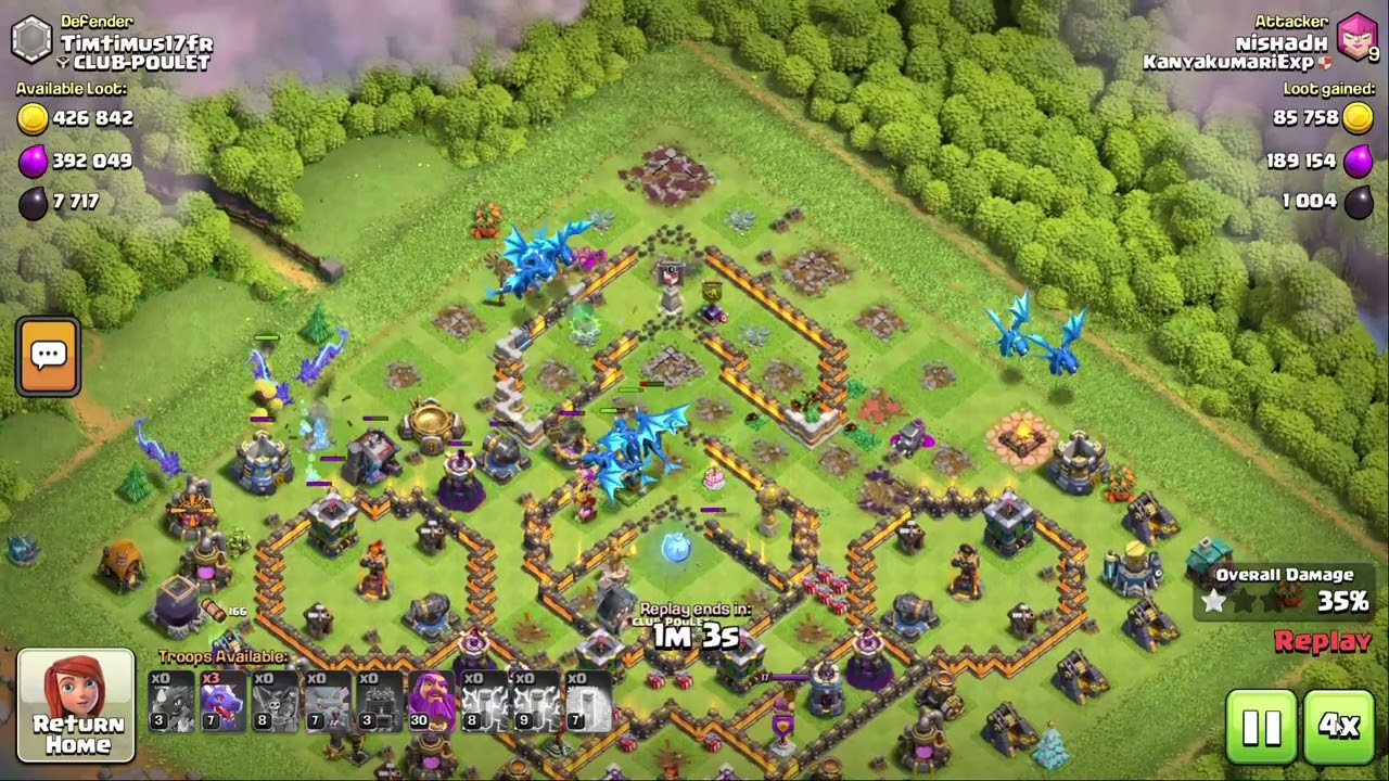 TH-12 Revenge Attack Without Archer Queen, Barbarian King and Minion Prince | Clash Of Clans