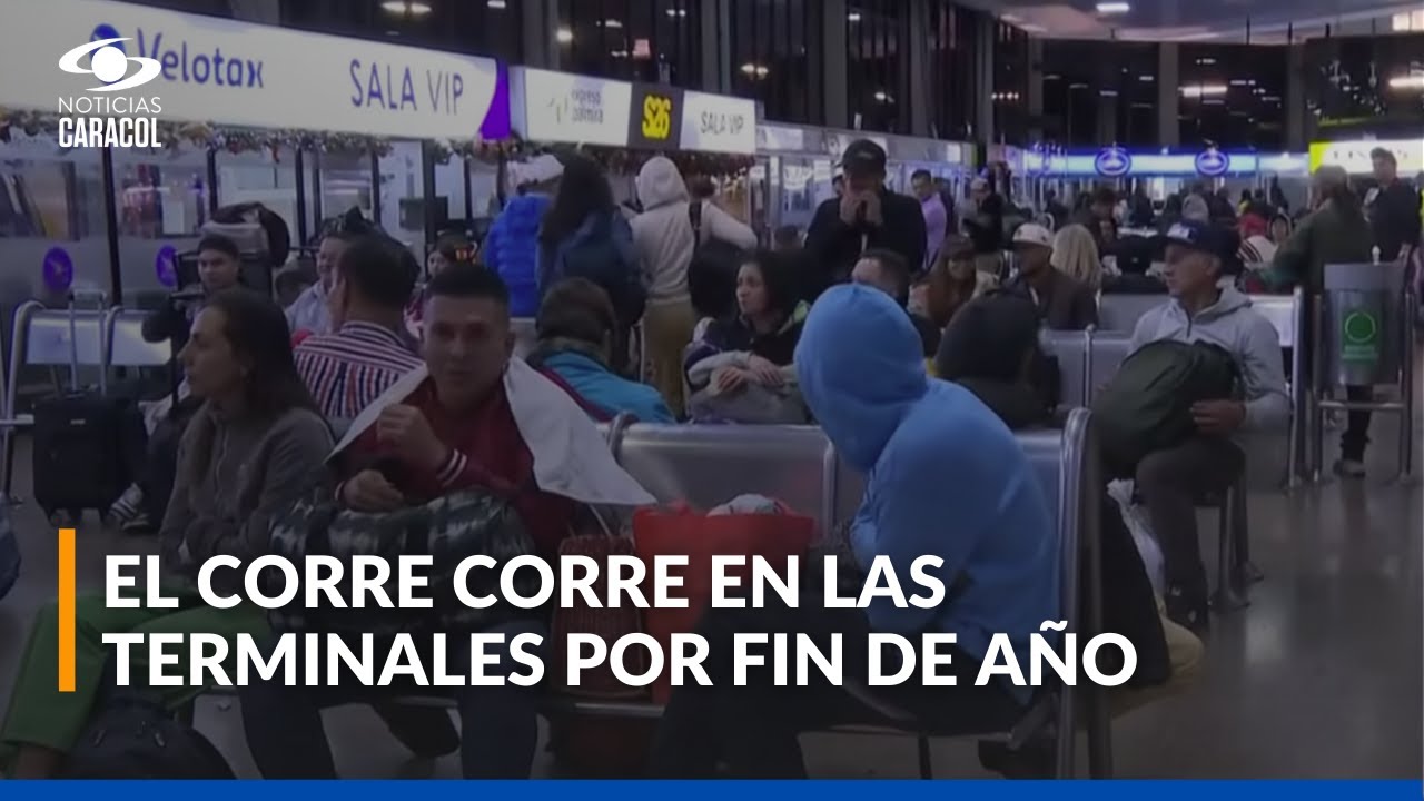 Colombianos buscan tiquetes a última hora en las terminales de transportes para fin de año