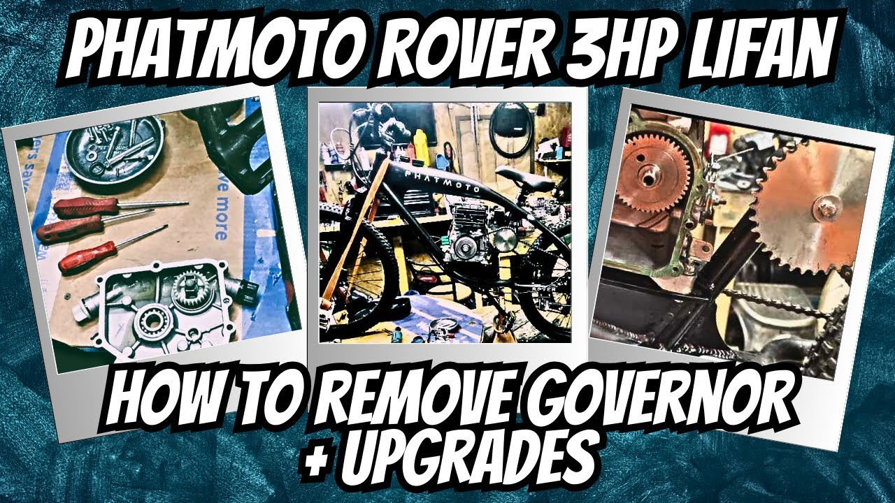 Phatmoto Rover 3HP Lifan - How To Remove Governor / Upgrades #shorts #motorizedbike #bike