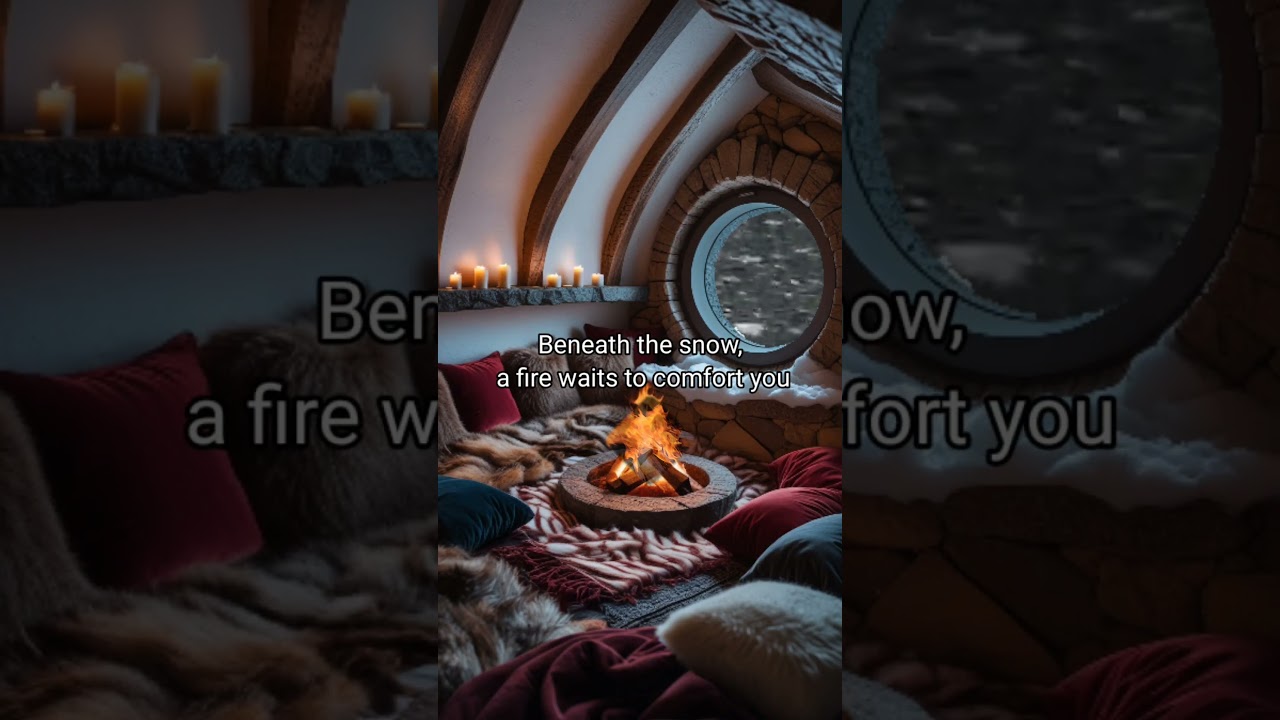 "Beneath the snow, a fire waits to comfort you." 🌨️🔥 