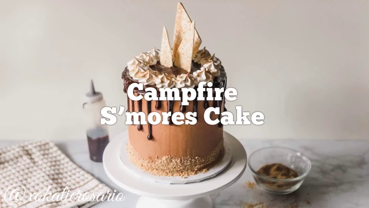 Campfire S’mores Cake Tutorial for Newbie Bakers