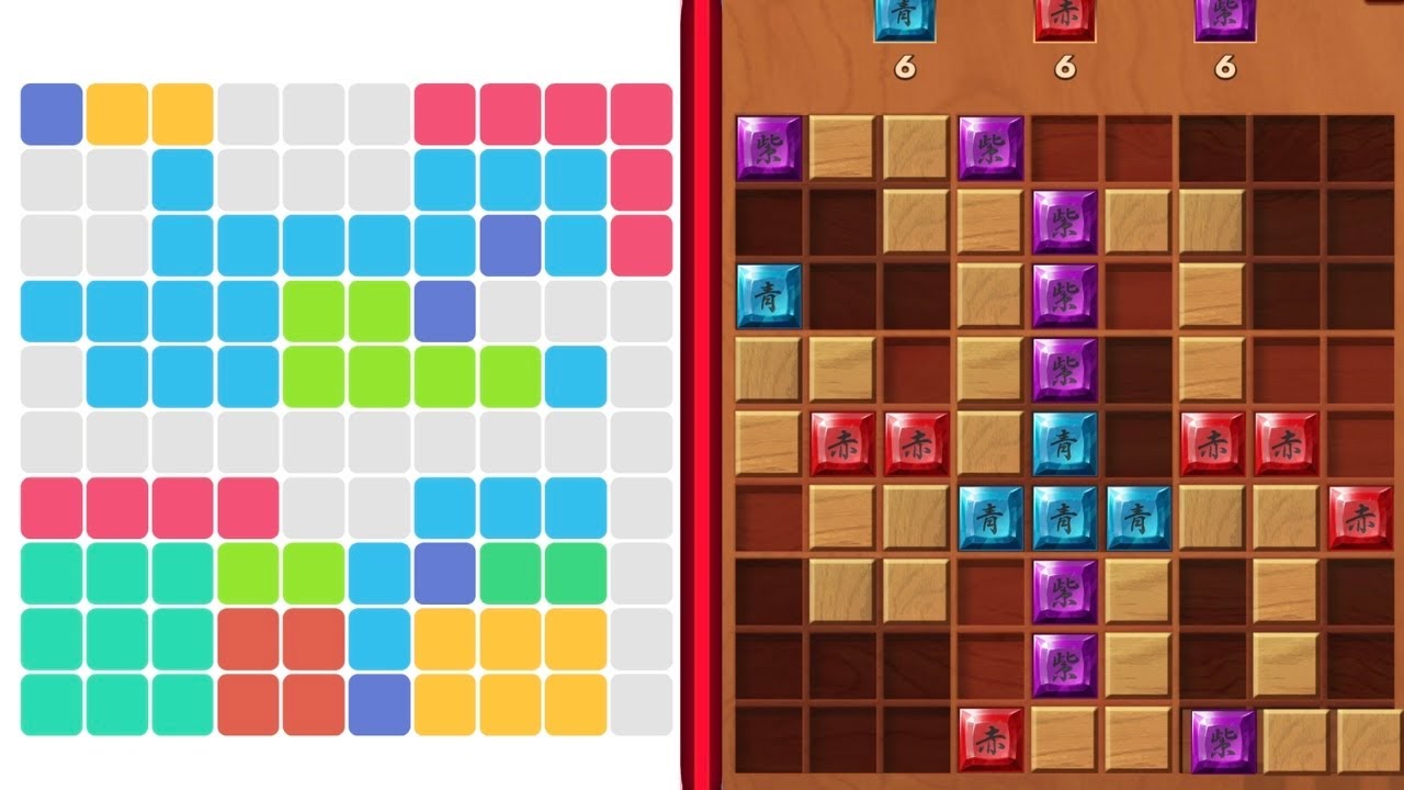 1010! 🟦🟥🟪🟨🟩 Blocks VS Woodoku Puzzle 🧩 All Levels Gameplay