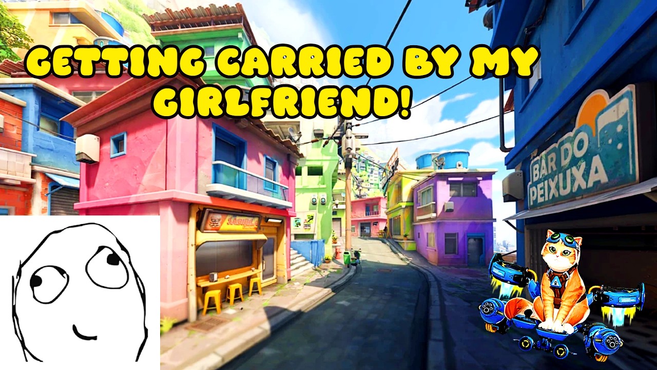 JETPACK CAT SAVED THE DAY PLAYING OVERWACTH WITH MY GIRLFRIEND FUNNY MOMENTS