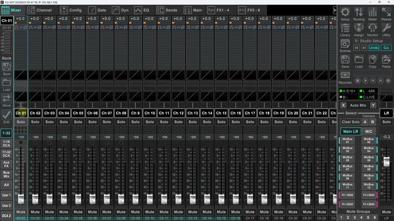 Connecting A S32 Stage Box To A X32 Rack Using X32 Edit