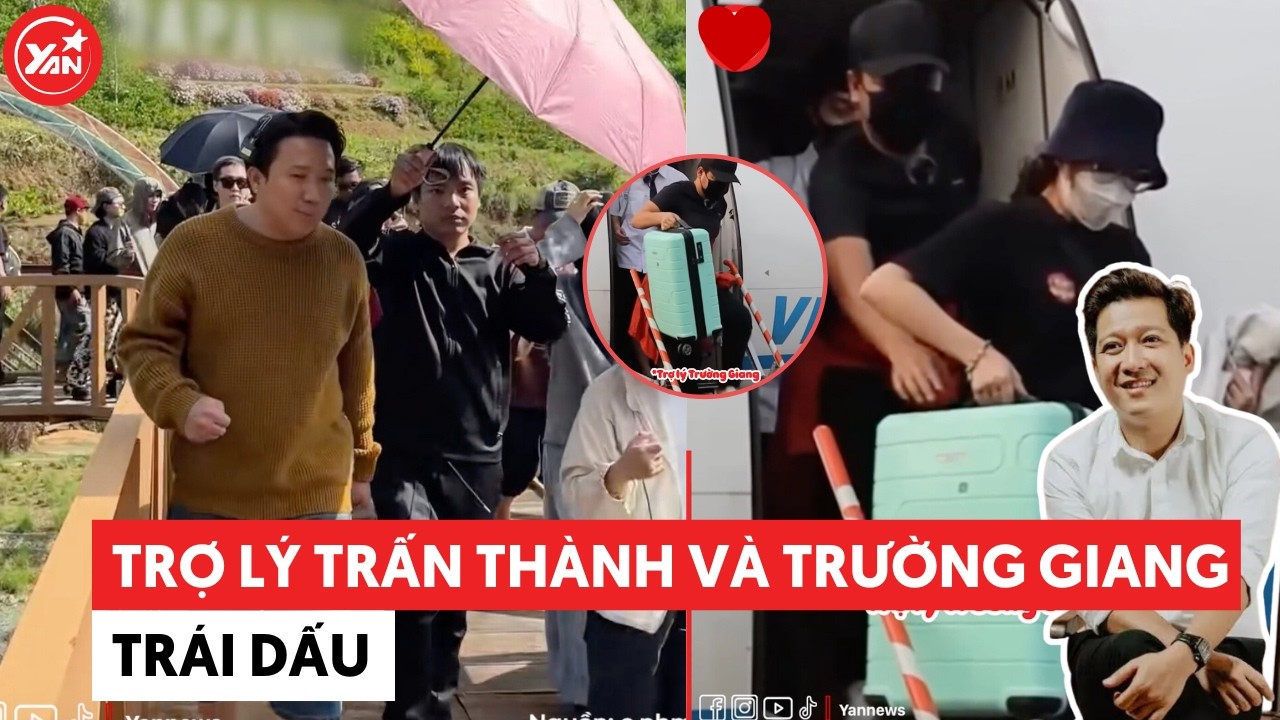Trợ lý Trấn Thành - Trường Giang trái dấu: Người kè kè che nắng, người đi làm có sếp phụ từ A đến Z