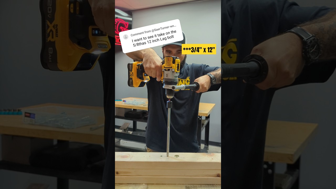 NEW DeWALT XR DRILL 👑 (king of driving giant screws)