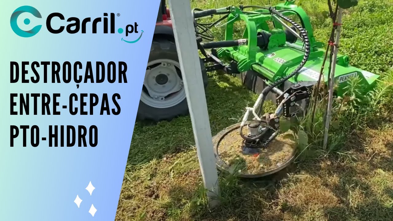 Destroçadora Entre-cepas PTO - HIDRO para Trator e Retroescavadora