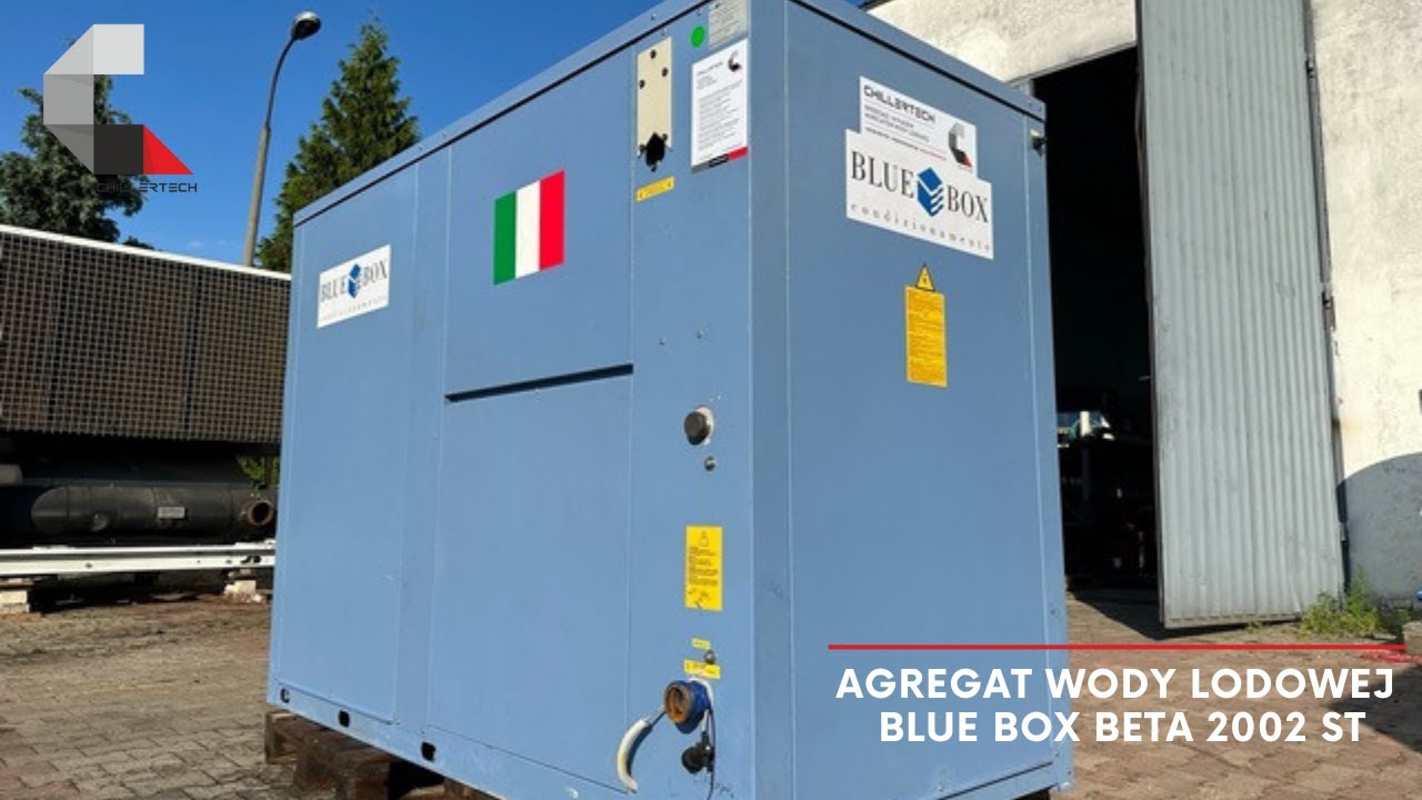 Agregat wody lodowej chiller Blue Box BETA 2002 ST / 1PS 6.2 o wydajności chłodniczej 60 kW