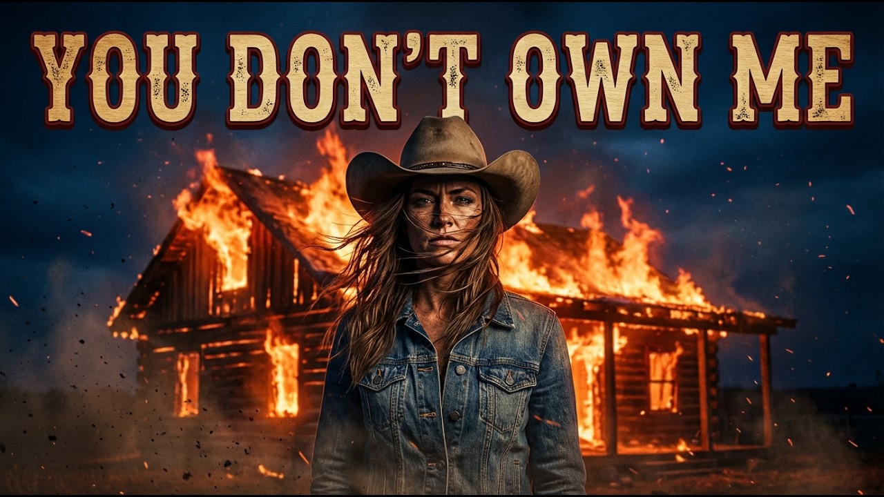 YOU DON’T OWN ME - Strong female vocal, Dark country rock - Lyrics Video
