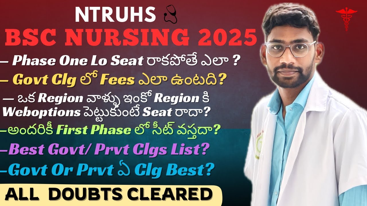 BSc Nursing 2025 WebOptions Full Details | SeatAllotment, Fees, Region Doubts Explained